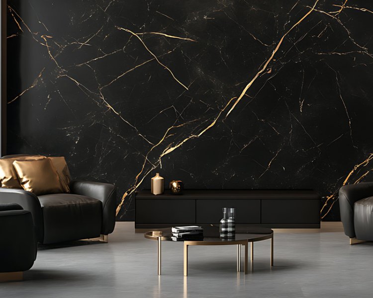 marbre noir Marquina